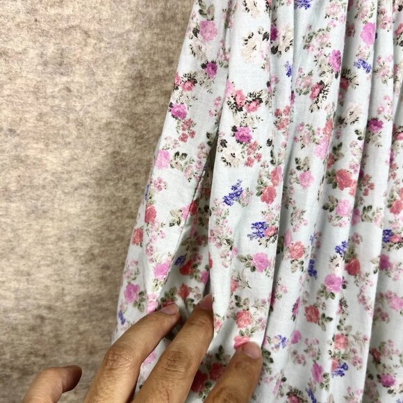 Love Shack Fancy X Target Camille Pink Floral Tiered Midi Dress XS Cottagecore - Picture 14 of 16